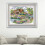 Cotton Embroidery Kit Printed Pattern 11CT 21.6x16.9 Inch 6