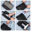 Oahisha packing cubes set black 7 pieces 2