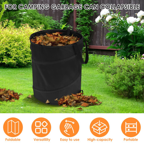 Leaf Waste Bag 10 Gallon Collapsible Garden Bag 1