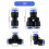 Plastic Push-to-Connect Fitting Set 1/4" OD 30 pcs 6