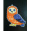 Owl Cross-Stitch Kit on Plastic Canvas 4 Ornaments 110CS 5