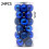 Uclet Christmas Ball Ornaments Blue Plastic 24pcs 2