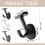 Wall Mounted Coat Hooks Alloy Bathroom Towel Hooks 6 Pack 3