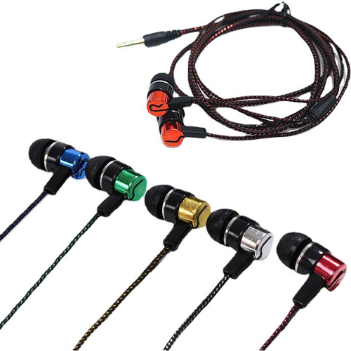 Welling wired earbuds noise cancelling lightweight 3.5mm 1