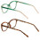 Women's Translucent Optical Frames +1.00 Reading Glasses 2 4