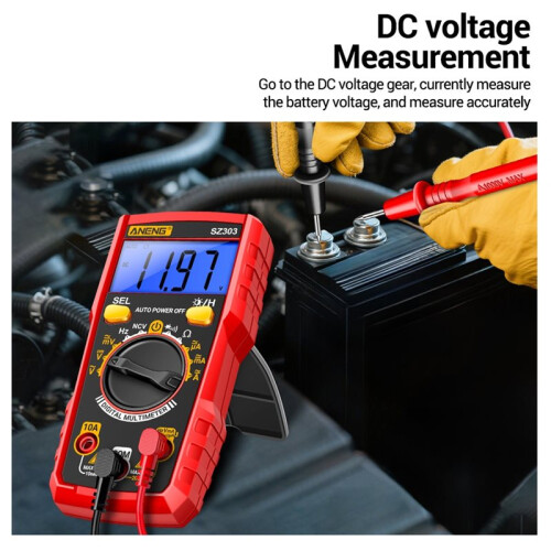 ANENG SZ303 Digital Multimeter True RMS 1999 Counts Auto Range Voltmeter Ammeter Ohm Capacitance Tester NCV Live Wire Detector 1