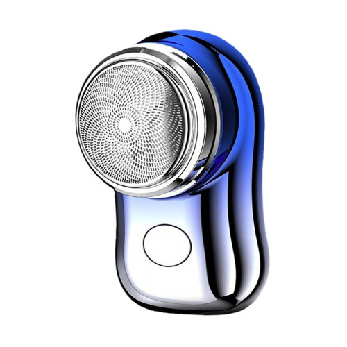 Electric beard trimmer compact precision pocket size blue 1