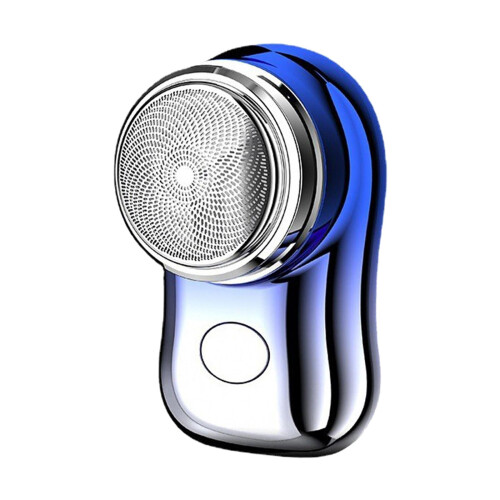 Electric beard trimmer compact precision pocket size blue 2