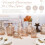 Glass bud vase set clear and amber 24-pack 6