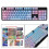 Gaming Mechanical Keyboard Set 104 Keys Blue Pink 4