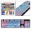 Gaming Mechanical Keyboard Set 104 Keys Blue Pink 3