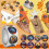 Αυτοκόλλητα Halloween Κολοκύθα Emoji500 τεμάχια 3