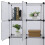 Cube Storage Shelf with Door White 4-Layer 16-Compartment 5