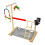 Wooden Parrot Perch Stand with Exercise Activity Center 2