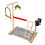 Wooden Parrot Perch Stand with Exercise Activity Center 6