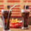 Striped Flexible Plastic Drinking Straws 8 inch 300 Pack 4