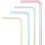 Striped Flexible Plastic Drinking Straws 8 inch 300 Pack 7