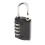 4-Digit Resettable Combination Padlock Black 3