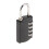 4-Digit Resettable Combination Padlock Black 4
