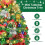 Mini Flocked Blue Christmas Tree with Lights 2 Feet 8