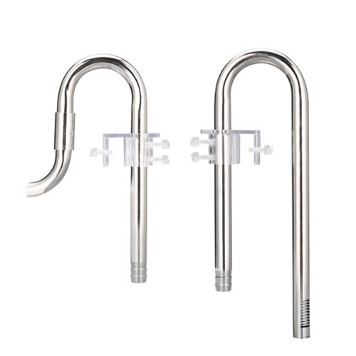 Aquarium Lily Pipe Filter Inflow Outflow Stainless Steel 1