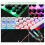 Gaming Keyboard RGB Backlit Black 2-Pack 5