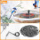 Vogelbadverwarming met pomp, 70W, thermostatisch, 1 meter snoer 4