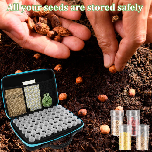 Seed Storage Organizer Box Garden Vegetable Flower 60 Slots 2
