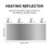 Heater Reflector Shield for Round Gas Patio Heaters Foldable 3