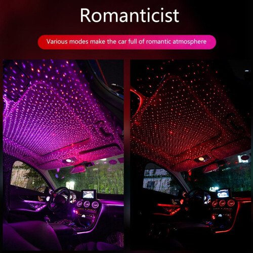 Car USB LED Starry Ceiling Lamp Roof Atmosphere Light 1