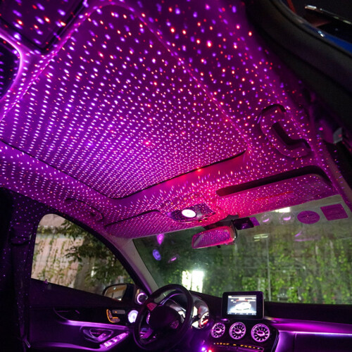 Car USB LED Starry Ceiling Lamp Roof Atmosphere Light 2