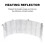 Heater Reflector Shield for Round Gas Patio Heaters Foldable 8