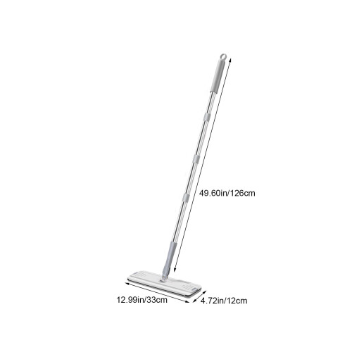 Xhegex flat mop and bucket set with 4 washable microfiber 2