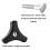 Lawn Mower Handle Knobs Nut Bolt Set Black 2 Pack 3