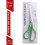 Stainless Steel Student Scissors Two-Color Green 1 Pair 2