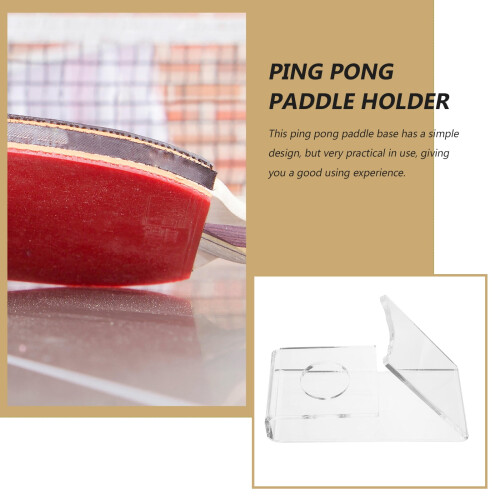 Table Tennis Paddle Holder Clear Display Stand 2