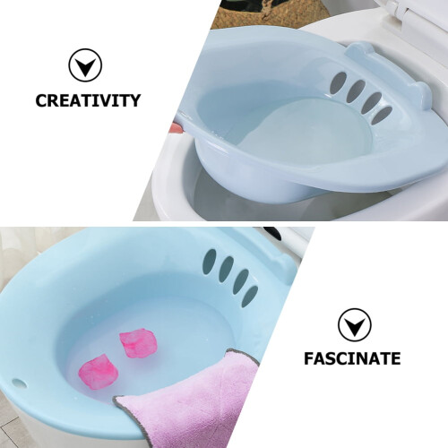 WeiWei sitz bath for hemorrhoids and postpartum care blue 1