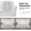 Sofa Slipcover Straps Clips Adjustable 2 Pieces White 2