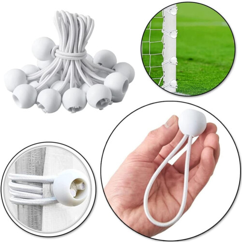 Adjustable Bungee Cords White 4 Inch 50 Pack 1