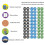 60Pcs/Set Circular Garbage Collection Identification Recycle Decal Dustbin Sticker 2