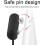 AirTag Holder Silicone Case 4 Pack Black White 2