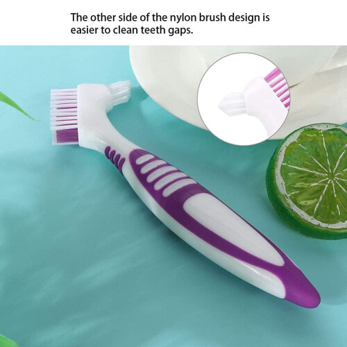 Denture Brush Set for Cleaning Dentures and Bridges 2pcs 2