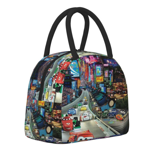 Lancheira térmica Lightning McQueen com bolso frontal 2