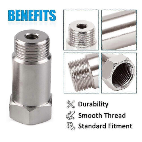 2pcs M18x1.5 O2 Sensor Spacers for Emissions - Oxygen Extender Adapter Kit 2