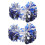 Pompon da cheerleader blu per bambini, confezione da 2 5