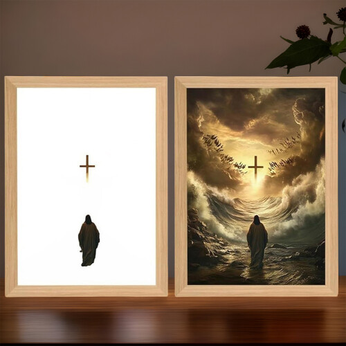 Jesus Lamp4D LED Religiöser Wandbildrahmen 2