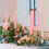 Velas cônicas mini rosa sem perfume, 10 cm (40 polegadas), pacote com 40 unidades 2