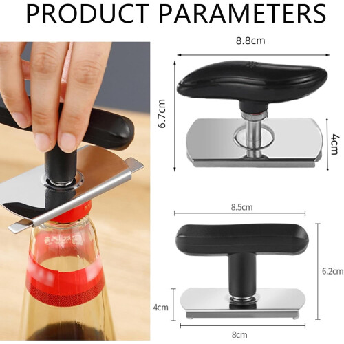 Ouvre-bocal à poignée ergonomique réglable (1 pièce) 2