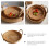 Bandeja redonda de vime com alças, cor cáqui. 5