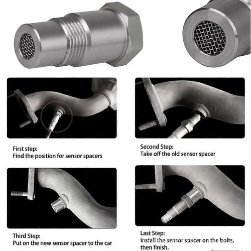 M18x1.5MM Car Universal Oxygen O2 Sensor Spacer Adapter Car CEL Fix Oxygen Sensor Adapter Check Engine Light Auto Parts 2